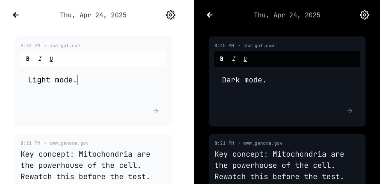 Dark and Light Mode